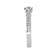 0.75 Carat Diamond 14K White Gold Engagement Ring - Fashion Strada