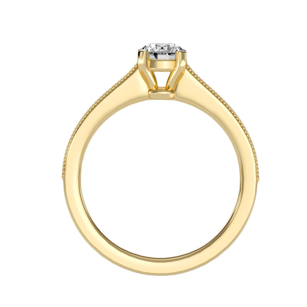 0.75 Carat Diamond 14K Yellow Gold Engagement Ring