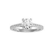 1.36 Carat Diamond 14K White Gold Engagement Ring - Fashion Strada