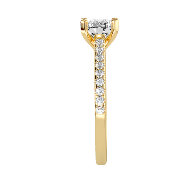 1.36 Carat Diamond 14K Yellow Gold Engagement Ring - Fashion Strada