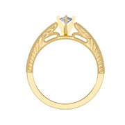 0.48 Carat Diamond 14K Yellow Gold Engagement Ring - Fashion Strada