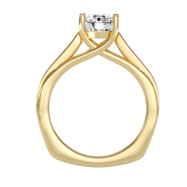 1.76 Carat Diamond 14K Yellow Gold Engagement Ring - Fashion Strada