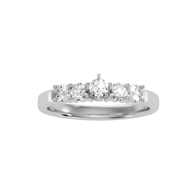 0.60 Carat Diamond 14K White Gold Engagement Ring - Fashion Strada