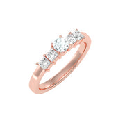 0.82 Carat Diamond 14K Rose Gold Engagement Ring - Fashion Strada