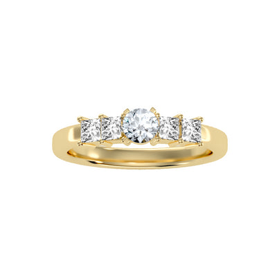 0.82 Carat Diamond 14K Yellow Gold Engagement Ring - Fashion Strada