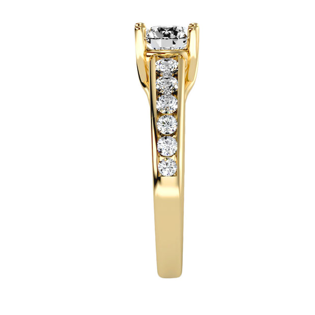 1.57 Carat Diamond 14K Yellow Gold Engagement Ring - Fashion Strada
