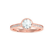 1.52 Carat Diamond 14K Rose Gold Engagement Ring - Fashion Strada