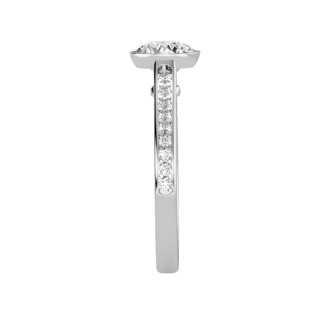 1.52 Carat Diamond 14K White Gold Engagement Ring - Fashion Strada