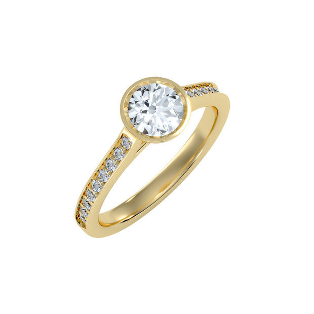 1.52 Carat Diamond 14K Yellow Gold Engagement Ring - Fashion Strada