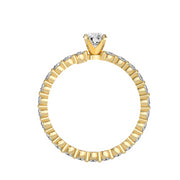 1.50 Carat Diamond 14K Yellow Gold Engagement Ring - Fashion Strada