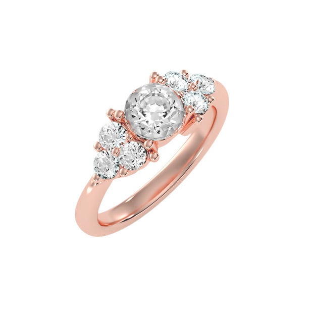 1.75 Carat Diamond 14K Rose Gold Engagement Ring - Fashion Strada