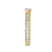 0.96 Carat Diamond 14K Yellow Gold Engagement Ring - Fashion Strada