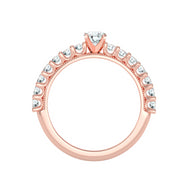 1.04 Carat Diamond 14K Rose Gold Engagement Ring - Fashion Strada