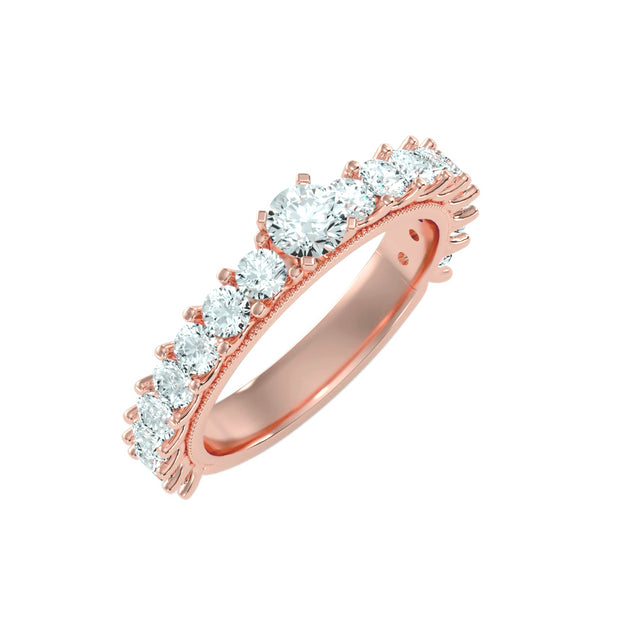 2.53 Carat Diamond 14K Rose Gold Engagement Ring - Fashion Strada
