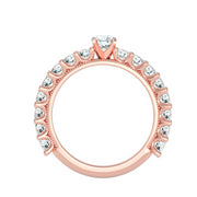 2.53 Carat Diamond 14K Rose Gold Engagement Ring - Fashion Strada