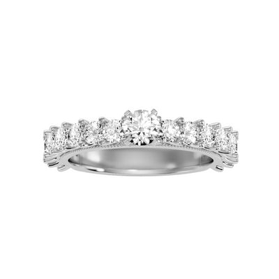 2.53 Carat Diamond 14K White Gold Engagement Ring - Fashion Strada