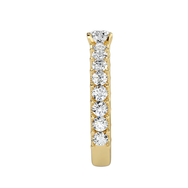 2.53 Carat Diamond 14K Yellow Gold Engagement Ring