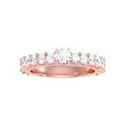 1.50 Carat Diamond 14K Rose Gold Engagement Ring - Fashion Strada