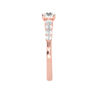 1.01 Carat Diamond 14K Rose Gold Engagement Ring - Fashion Strada