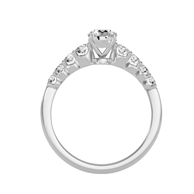 1.01 Carat Diamond 14K White Gold Engagement Ring - Fashion Strada