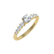 1.01 Carat Diamond 14K Yellow Gold Engagement Ring - Fashion Strada