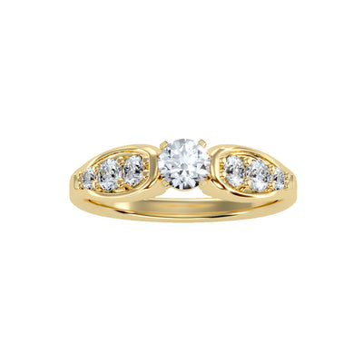 0.90 Carat Diamond 14K Yellow Gold Engagement Ring - Fashion Strada