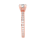 1.68 Carat Diamond 14K Rose Gold Engagement Ring - Fashion Strada