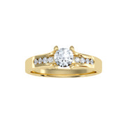 0.65 Carat Diamond 14K Yellow Gold Engagement Ring - Fashion Strada