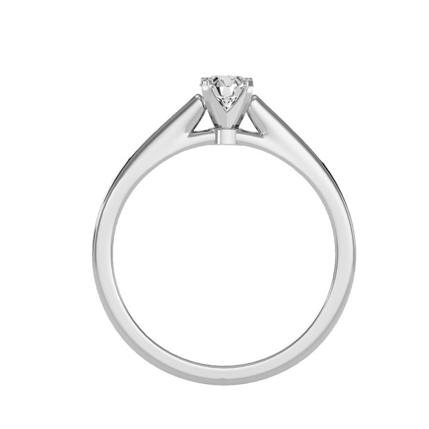 0.45 Carat Diamond 14K White Gold Engagement Ring - Fashion Strada