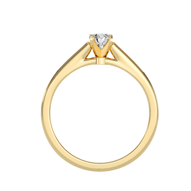 0.45 Carat Diamond 14K Yellow Gold Engagement Ring - Fashion Strada