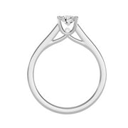 0.53 Carat Diamond 14K White Gold Engagement Ring - Fashion Strada