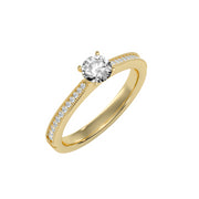 0.54 Carat Diamond 14K Yellow Gold Engagement Ring - Fashion Strada