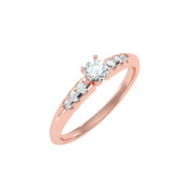 0.41 Carat Diamond 14K Rose Gold Engagement Ring - Fashion Strada