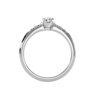 0.41 Carat Diamond 14K White Gold Engagement Ring - Fashion Strada
