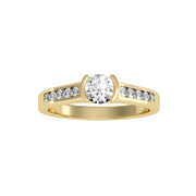 0.77 Carat Diamond 14K Yellow Gold Engagement Ring - Fashion Strada