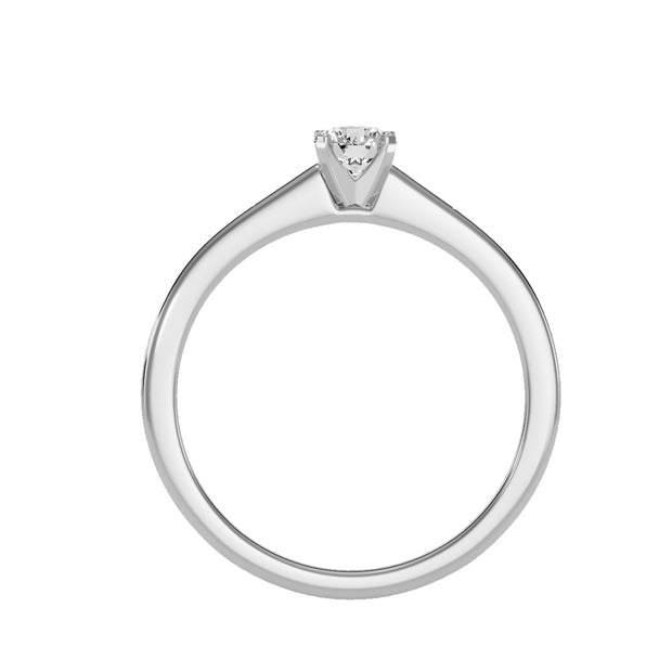 0.35 Carat Diamond 14K White Gold Engagement Ring - Fashion Strada