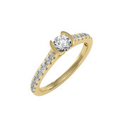 0.81 Carat Diamond 14K Yellow Gold Engagement Ring - Fashion Strada