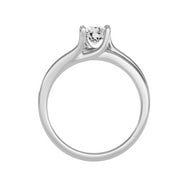 0.97 Carat Diamond 14K White Gold Engagement Ring - Fashion Strada