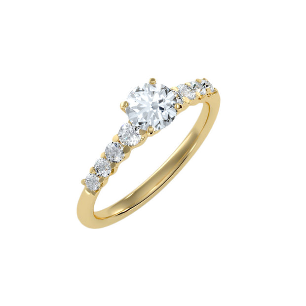 1.10 Carat Diamond 14K Yellow Gold Engagement Ring - Fashion Strada