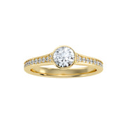 0.91 Carat Diamond 14K Yellow Gold Engagement Ring - Fashion Strada