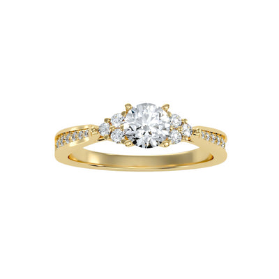 0.94 Carat Diamond 14K Yellow Gold Engagement Ring - Fashion Strada