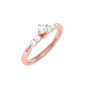 0.44 Carat Diamond 14K Rose Gold Engagement Ring - Fashion Strada