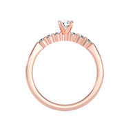 0.52 Carat Diamond 14K Rose Gold Engagement Ring - Fashion Strada