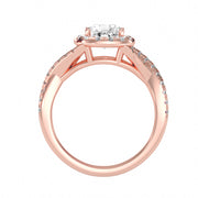 1.87 Carat Diamond 14K Rose Gold Engagement Ring - Fashion Strada