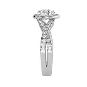 1.87 Carat Diamond 14K White Gold Engagement Ring - Fashion Strada