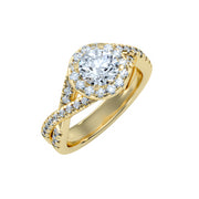 1.87 Carat Diamond 14K Yellow Gold Engagement Ring - Fashion Strada