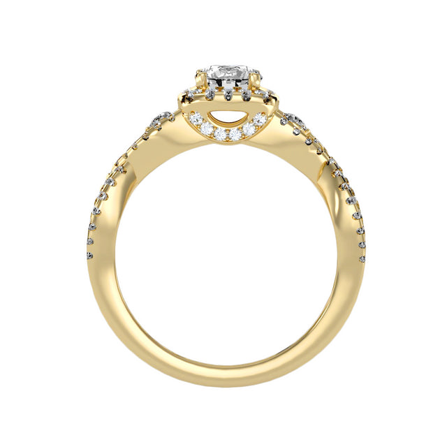 1.06 Carat Diamond 14K Yellow Gold Engagement Ring - Fashion Strada