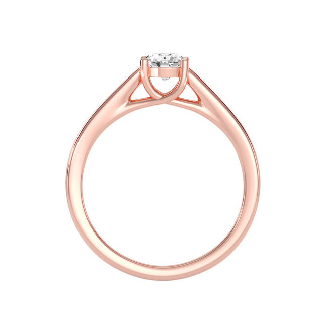 0.47 Carat Diamond 14K Rose Gold Engagement Ring - Fashion Strada