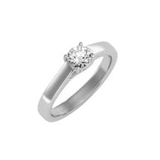 0.47 Carat Diamond 14K White Gold Engagement Ring - Fashion Strada