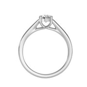 0.47 Carat Diamond 14K White Gold Engagement Ring - Fashion Strada